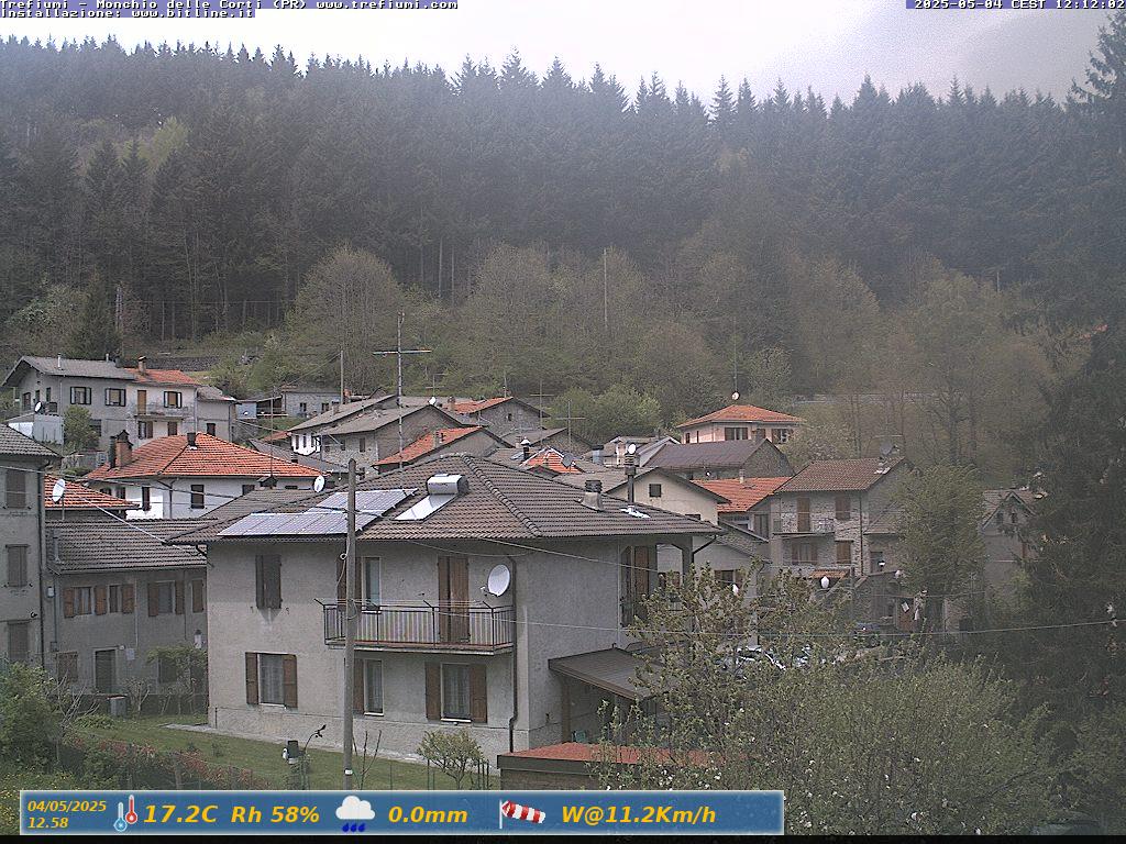 immagine della webcam nei dintorni di Trefiumi: webcam Monchio delle Corti