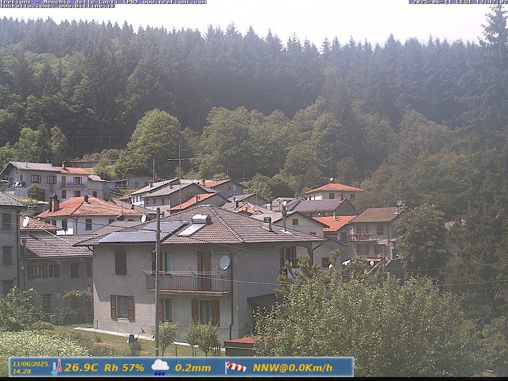 immagine della webcam nei dintorni di Tizzano Val Parma: webcam Monchio delle Corti