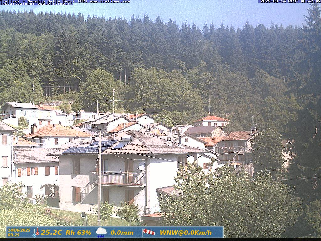 immagine della webcam nei dintorni di Tizzano Val Parma: webcam Monchio delle Corti