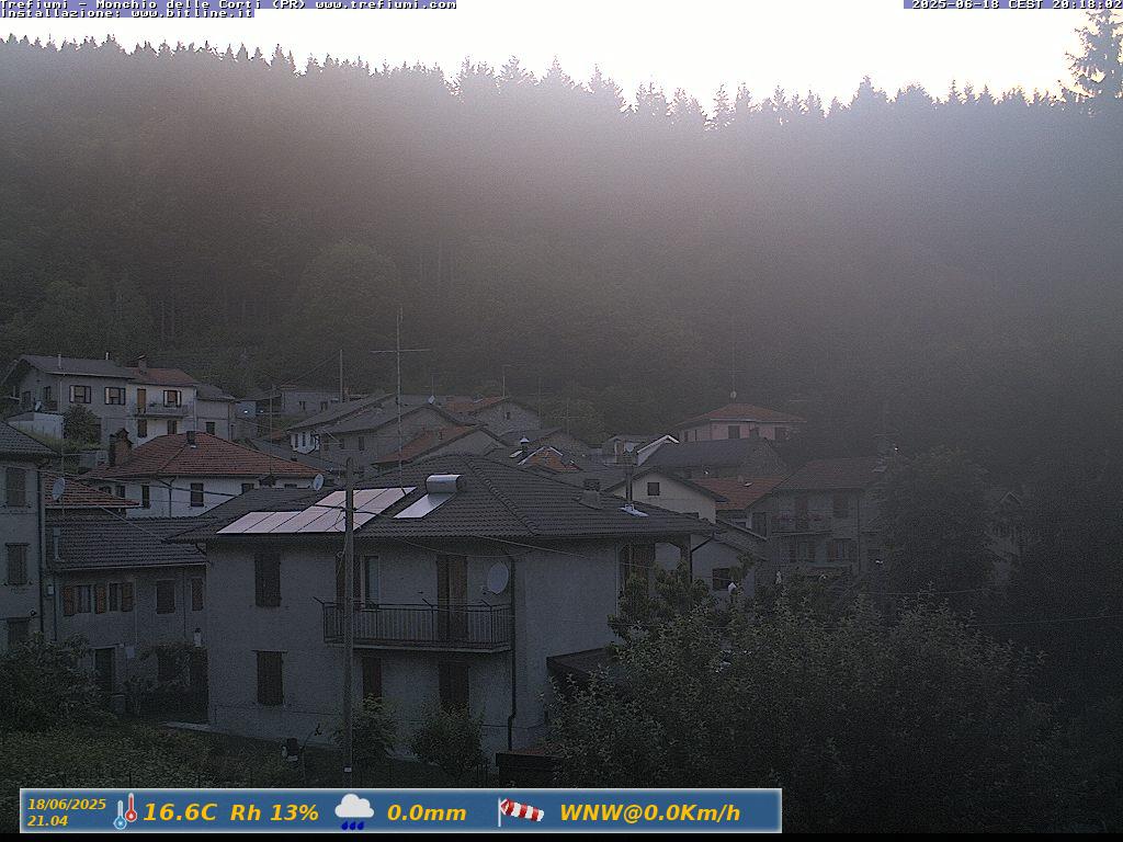 immagine della webcam nei dintorni di Trefiumi: webcam Monchio delle Corti