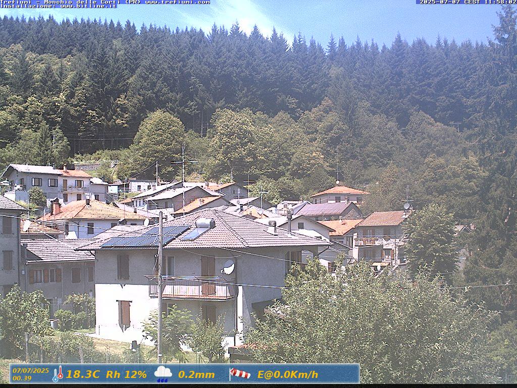 immagine della webcam nei dintorni di Fivizzano: webcam Monchio delle Corti