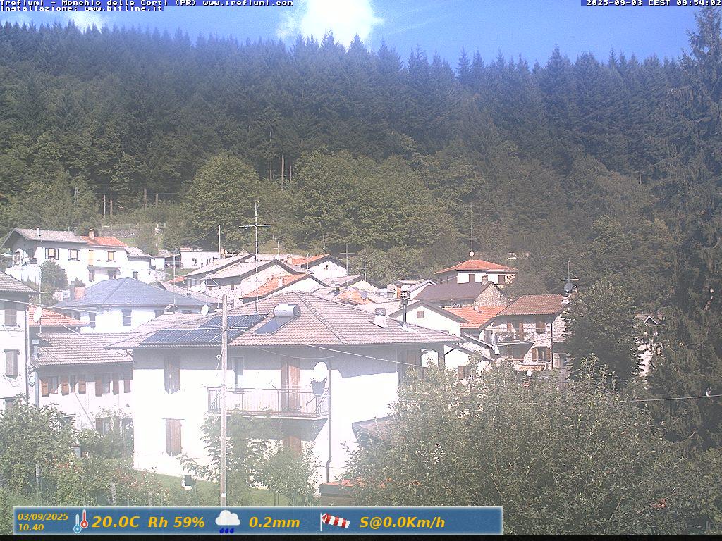 immagine della webcam nei dintorni di Calestano: webcam Monchio delle Corti